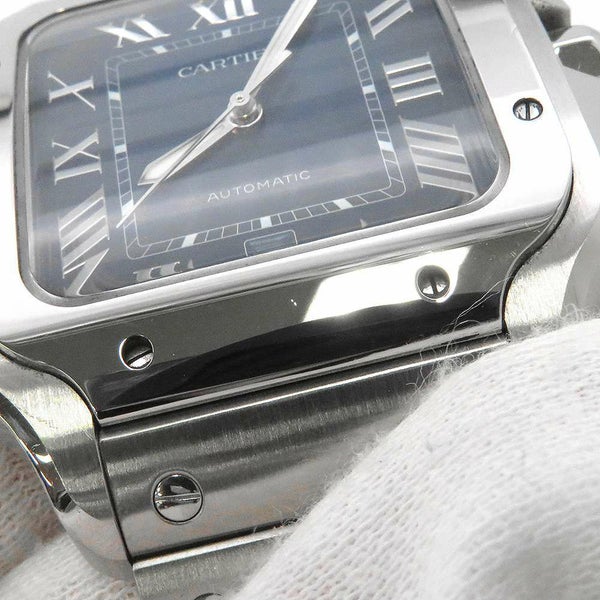 カルティエ サントス ドゥ カルティエ LM WSSA0071 Cartier 腕時計 ブルー文字盤