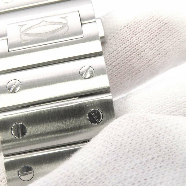 カルティエ サントス ドゥ カルティエ LM WSSA0071 Cartier 腕時計 ブルー文字盤