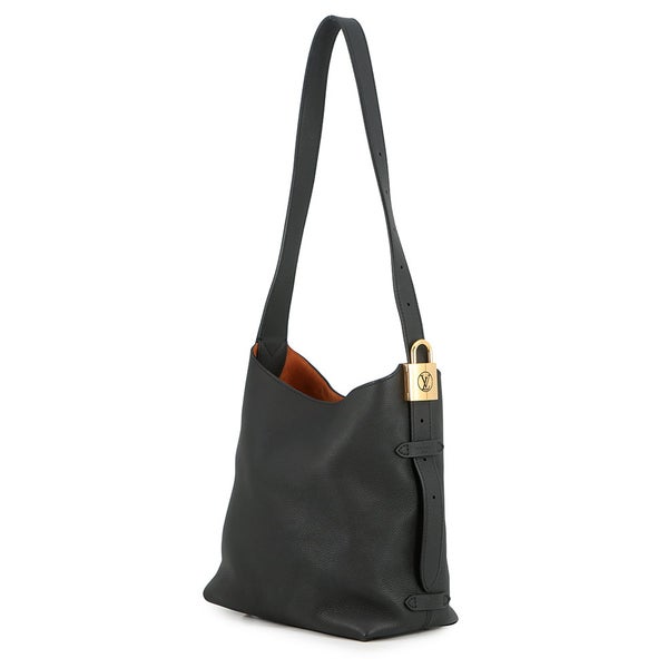 ルイヴィトン ショルダーバッグ カーフレザー ロウキー・ホーボー PM M25352 LOUIS VUITTON ヴィトン バッグ 黒 ブラック