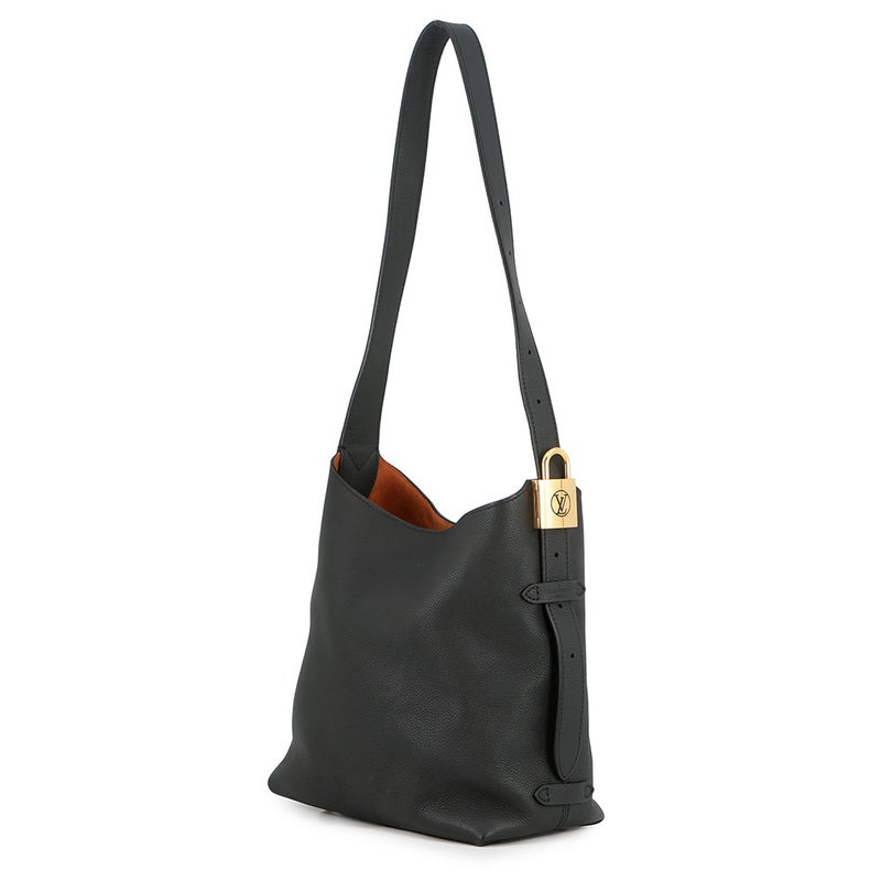 ルイヴィトン ショルダーバッグ カーフレザー ロウキー・ホーボー PM M25352 LOUIS VUITTON ヴィトン バッグ 黒 ブラック