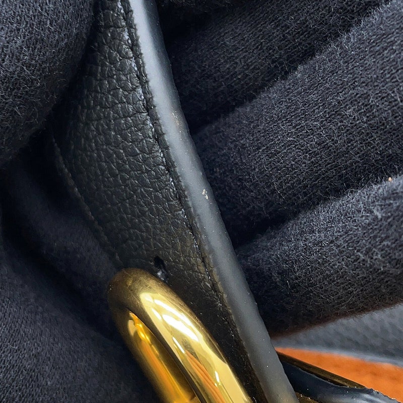 ルイヴィトン ショルダーバッグ カーフレザー ロウキー・ホーボー PM M25352 LOUIS VUITTON ヴィトン バッグ 黒 ブラック