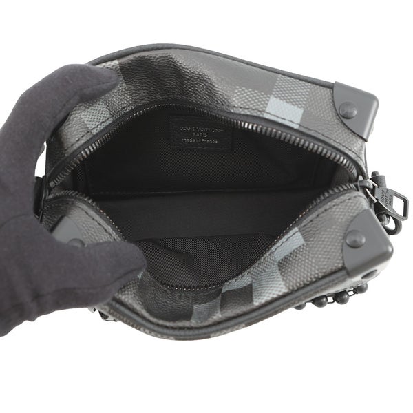 ルイヴィトン ショルダーバッグ ダモフラージュ・ブラック ミニ・ソフトトランク M14922 LOUIS VUITTON ヴィトン 黒 ブラック