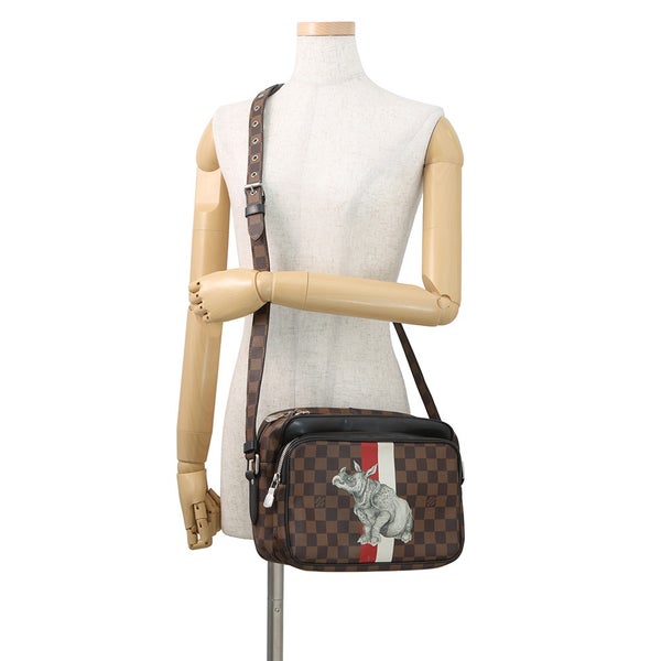 ルイヴィトン ショルダーバッグ ダミエ・エベヌ ナイル PM N42704 ヴィトン バッグ サイ チャップマン・ブラザーズ コラボ