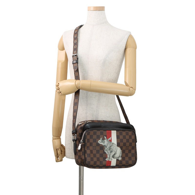 ルイヴィトン ショルダーバッグ ダミエ・エベヌ ナイル PM N42704 ヴィトン バッグ サイ チャップマン・ブラザーズ コラボ