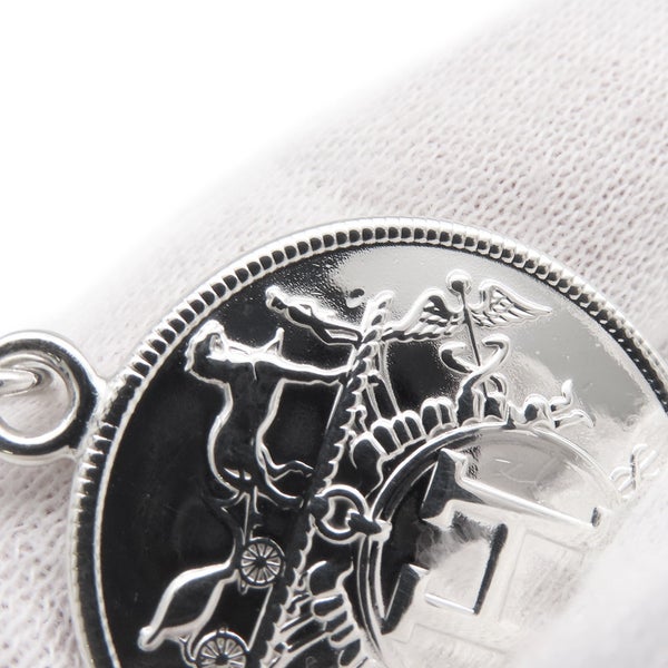 エルメス ネックレス エクスリブリスMM SV925シルバー/K18PGピンクゴールド HERMES ジュエリー