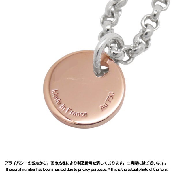 エルメス ネックレス エクスリブリスMM SV925シルバー/K18PGピンクゴールド HERMES ジュエリー