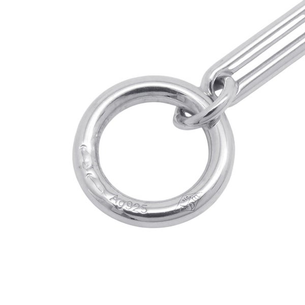 エルメス ネックレス エクスリブリスMM SV925シルバー/K18PGピンクゴールド HERMES ジュエリー