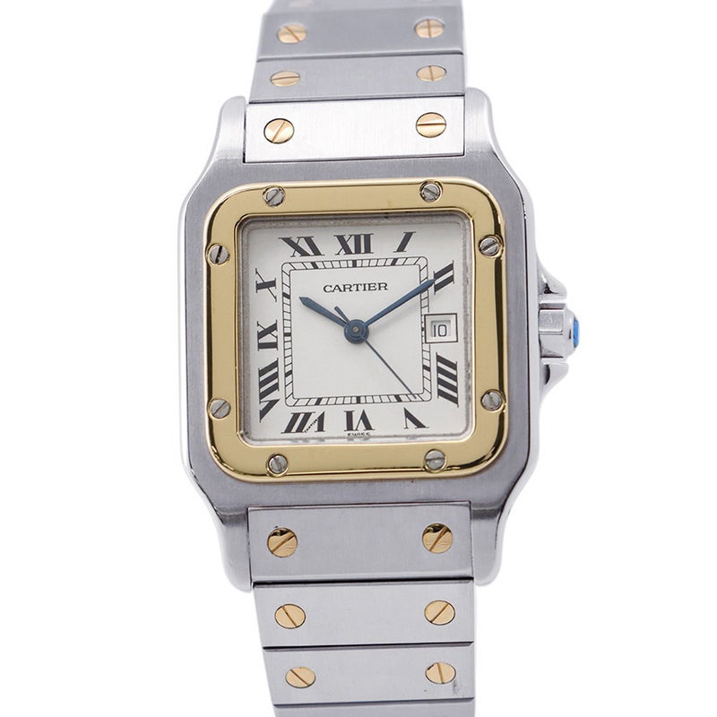 カルティエ サントスガルベ LM 81036288 Cartier 腕時計 白文字盤