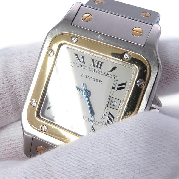 カルティエ サントスガルベ LM 81036288 Cartier 腕時計 白文字盤