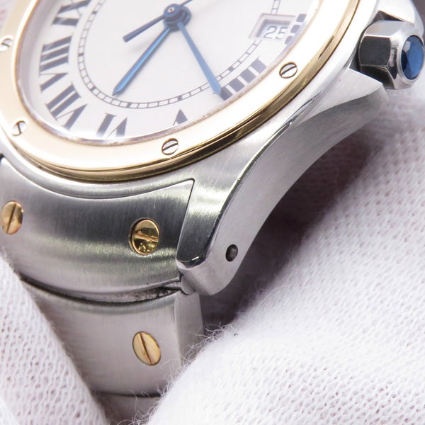 カルティエ サントスロンド MM W20037R3 Cartier 腕時計 アイボリー文字盤