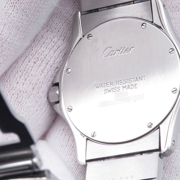 カルティエ サントスロンド MM W20037R3 Cartier 腕時計 アイボリー文字盤