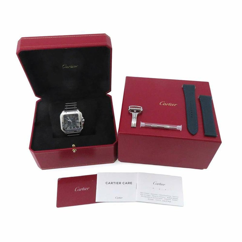 カルティエ サントス ドゥ カルティエ LM WSSA0030 Cartier 腕時計 ブルー文字盤