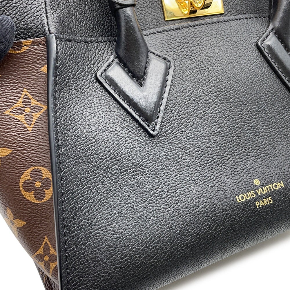 LOUIS VUITTON ルイ ヴィトン モノグラム オンマイサイド PM ハンドバッグ 2WAY ショルダーバッグ レザー ノワール 黒 ブラック M57728 LOUIS VUITTON - LOUIS VUITTON ルイ ヴィトン モノグラム オンマイ