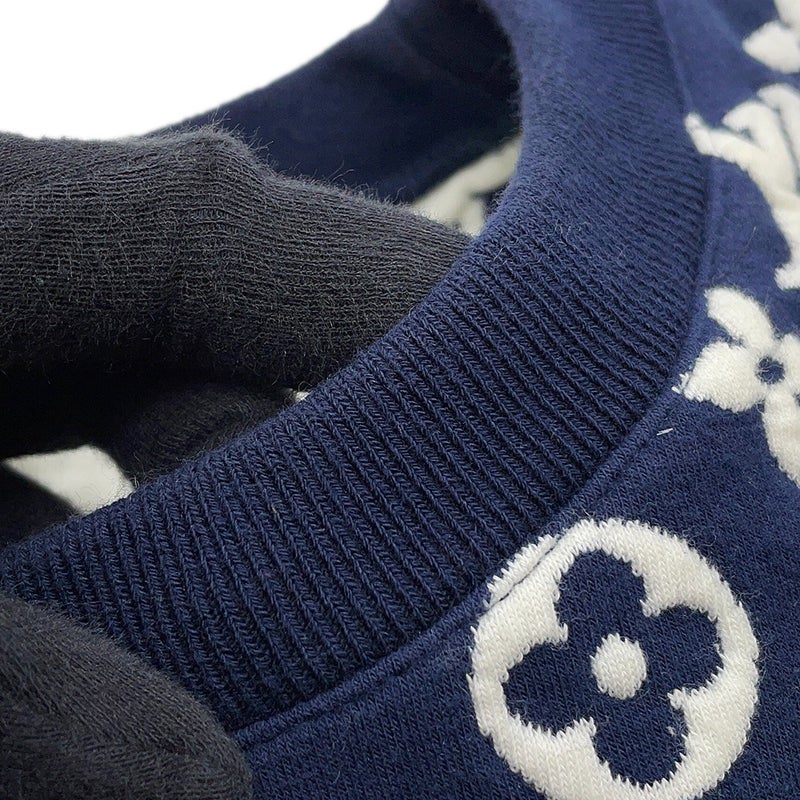 ルイヴィトン スウェット モノグラム クルーネック メンズサイズS RM211Q トップス 白