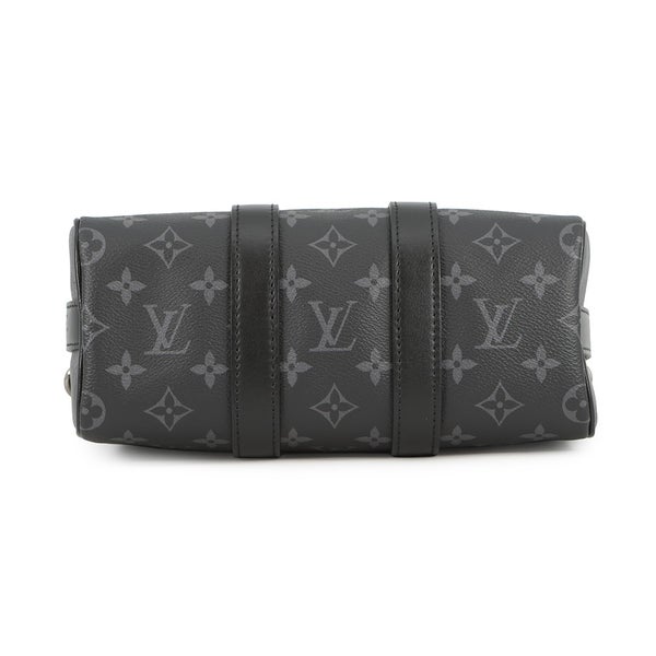 ルイヴィトン ハンドバッグ モノグラム・エクリプス リバース キーポル・バンドリエール25 M46271 2way 黒 ブラック