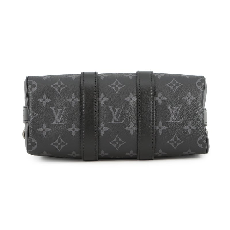 ルイヴィトン ハンドバッグ モノグラム・エクリプス リバース キーポル・バンドリエール25 M46271 2way 黒 ブラック