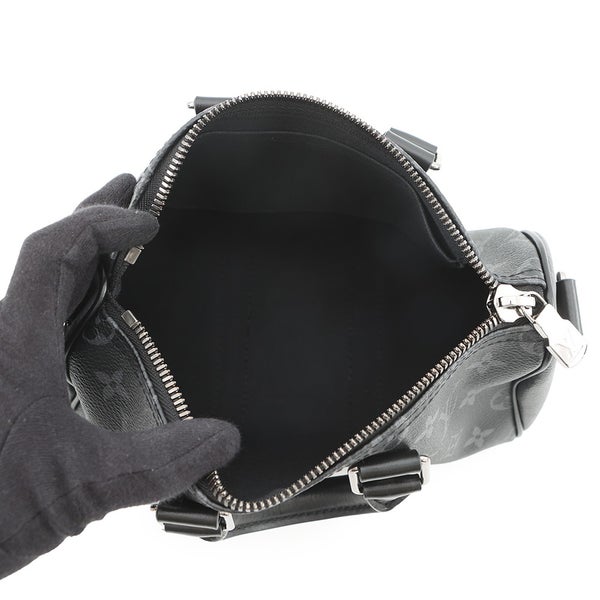 ルイヴィトン ハンドバッグ モノグラム・エクリプス リバース キーポル・バンドリエール25 M46271 2way 黒 ブラック