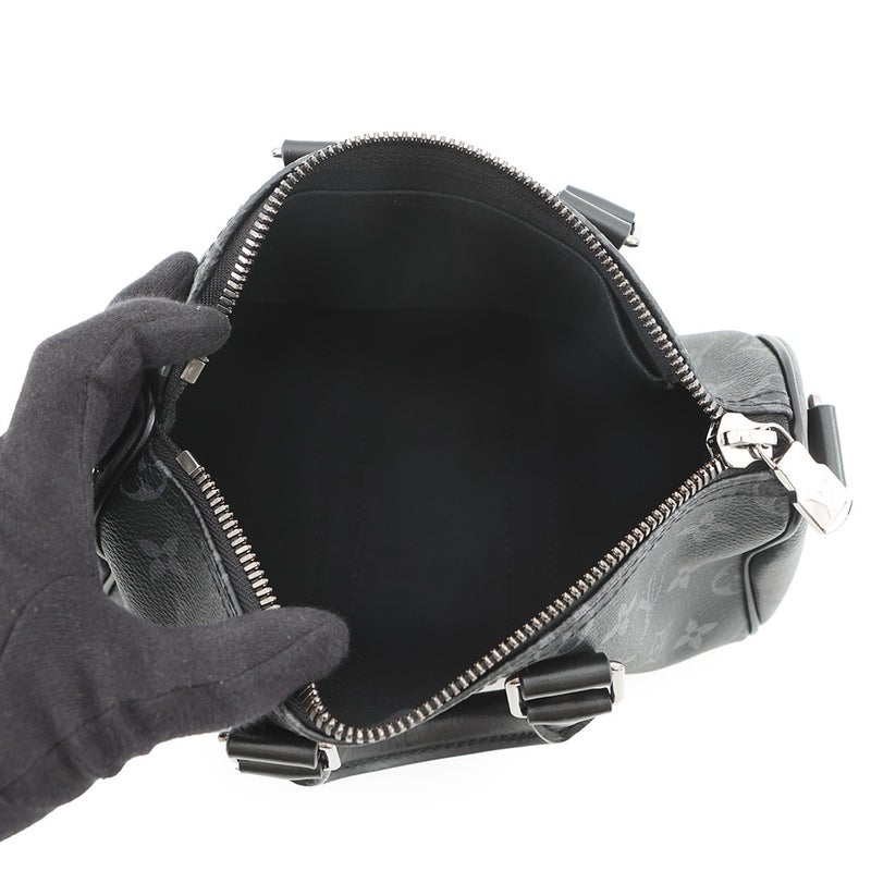 ルイヴィトン ハンドバッグ モノグラム・エクリプス リバース キーポル・バンドリエール25 M46271 2way 黒 ブラック