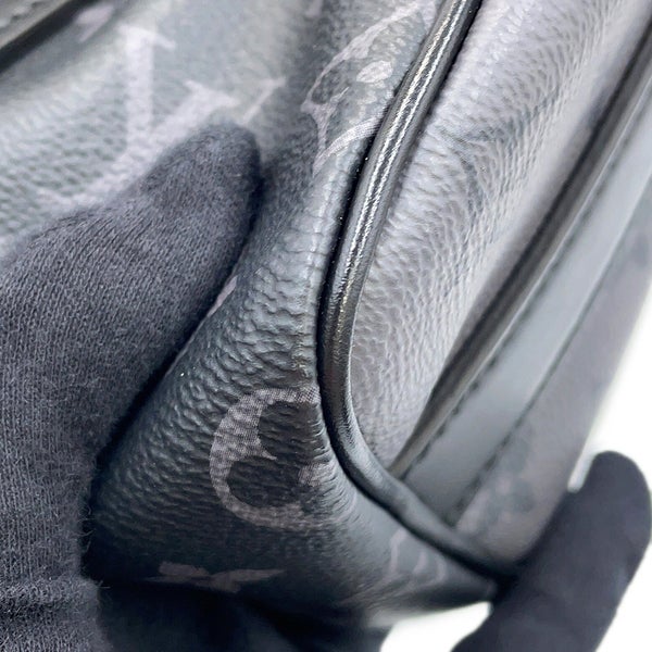 ルイヴィトン ハンドバッグ モノグラム・エクリプス リバース キーポル・バンドリエール25 M46271 2way 黒 ブラック