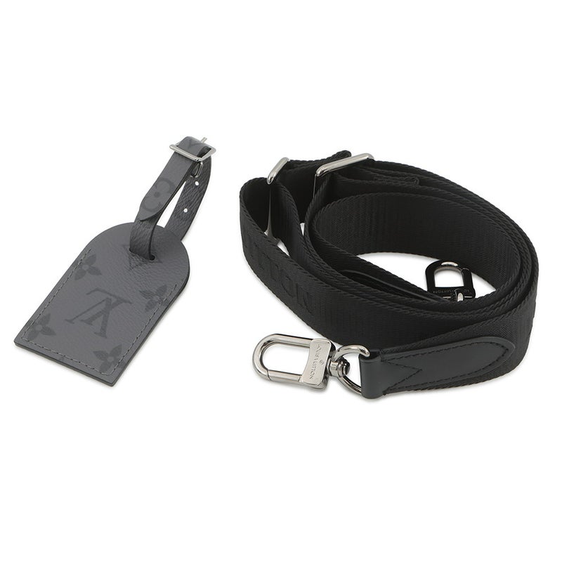 ルイヴィトン ハンドバッグ モノグラム・エクリプス リバース キーポル・バンドリエール25 M46271 2way 黒 ブラック