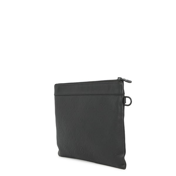 ルイヴィトン クラッチバッグ モノグラム・シャドウ ポシェット・トゥ・ゴー M81570 LOUIS VUITTON ブラック 黒