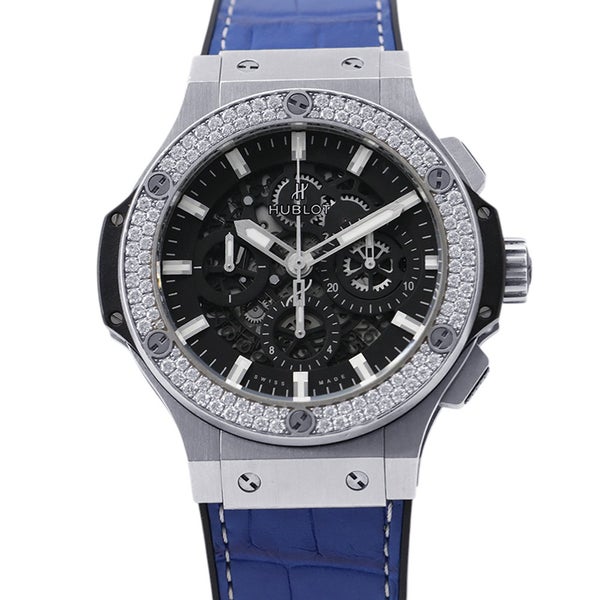 ウブロ ビッグ・バン アエロバン ダイヤモンドベゼル 311.SX.1170.GR.1104 HUBLOT 腕時計 ブラック/スケルトン文字盤