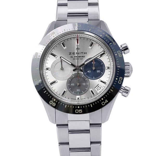 ゼニス クロノマスター スポーツ ブティック エディション 03.3103.3600/69.M3100 ZENITH 腕時計 シルバー文字盤