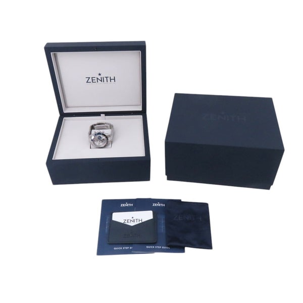ゼニス クロノマスター スポーツ ブティック エディション 03.3103.3600/69.M3100 ZENITH 腕時計 シルバー文字盤