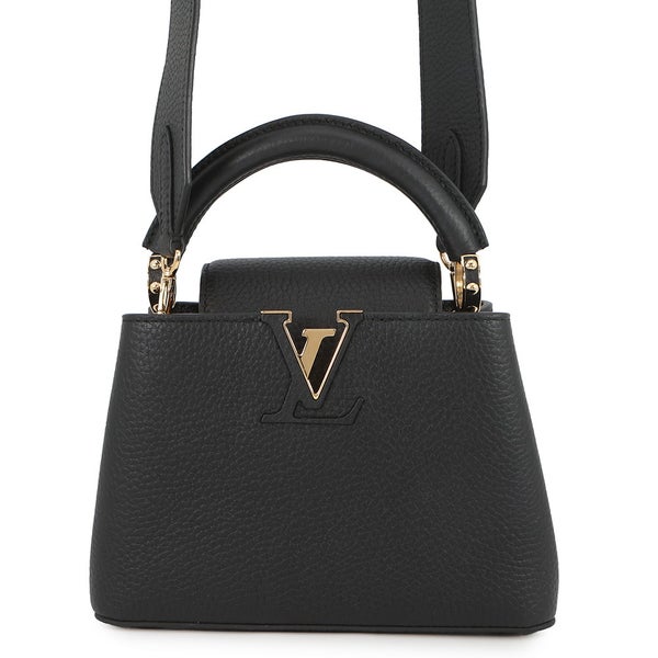 ルイヴィトン ハンドバッグ トリヨンレザー カプシーヌMINI M56071 LOUIS VUITTON 2wayショルダー ブラック 黒