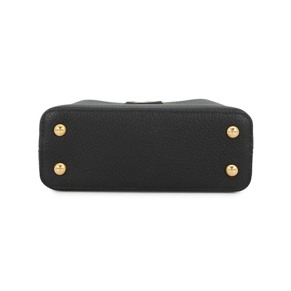 ルイヴィトン ハンドバッグ トリヨンレザー カプシーヌMINI M56071 LOUIS VUITTON 2wayショルダー ブラック 黒