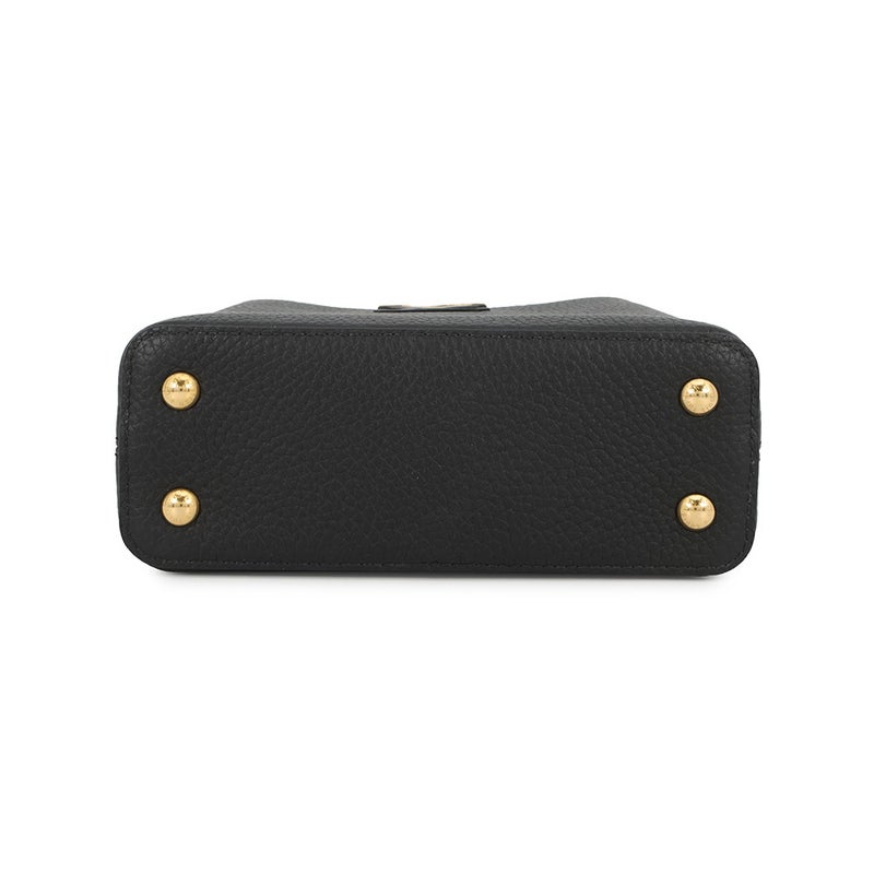 ルイヴィトン ハンドバッグ トリヨンレザー カプシーヌMINI M56071 LOUIS VUITTON 2wayショルダー ブラック 黒