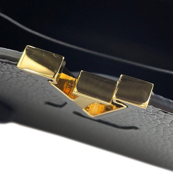 ルイヴィトン ハンドバッグ トリヨンレザー カプシーヌMINI M56071 LOUIS VUITTON 2wayショルダー ブラック 黒