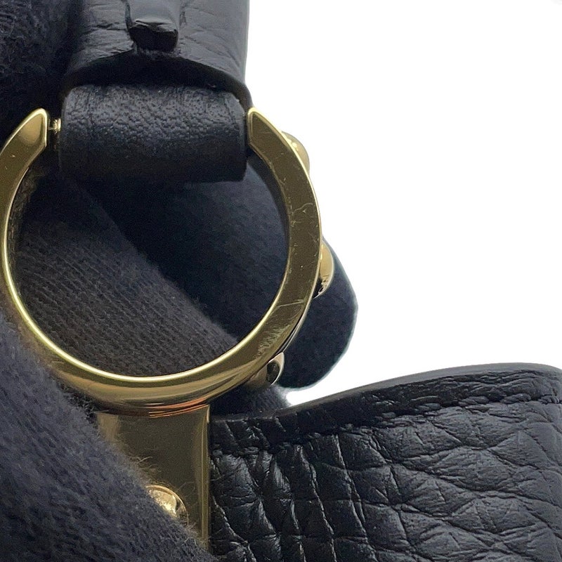 ルイヴィトン ハンドバッグ トリヨンレザー カプシーヌMINI M56071 LOUIS VUITTON 2wayショルダー ブラック 黒