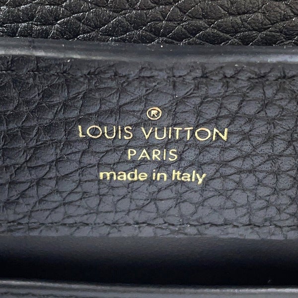 ルイヴィトン ハンドバッグ トリヨンレザー カプシーヌMINI M56071 LOUIS VUITTON 2wayショルダー ブラック 黒