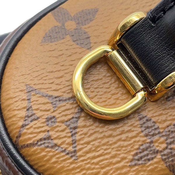 ルイヴィトン ハンドバッグ モノグラム・リバース ヴァニティ・チェーン ポーチ M47125 2wayショルダー ブラック 黒