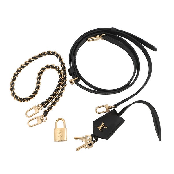 ルイヴィトン ハンドバッグ モノグラム・リバース ヴァニティ・チェーン ポーチ M47125 2wayショルダー ブラック 黒