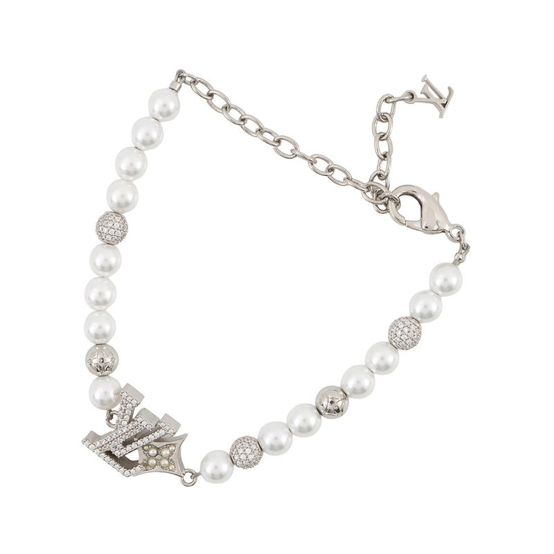 ルイヴィトン ブレスレット LV ダンディ ラインストーン フェイクパール M03057 LOUIS VUITTON アクセサリー メンズ