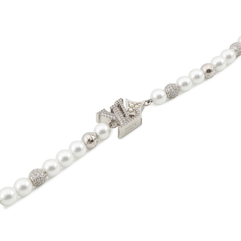 ルイヴィトン ブレスレット LV ダンディ ラインストーン フェイクパール M03057 LOUIS VUITTON アクセサリー メンズ