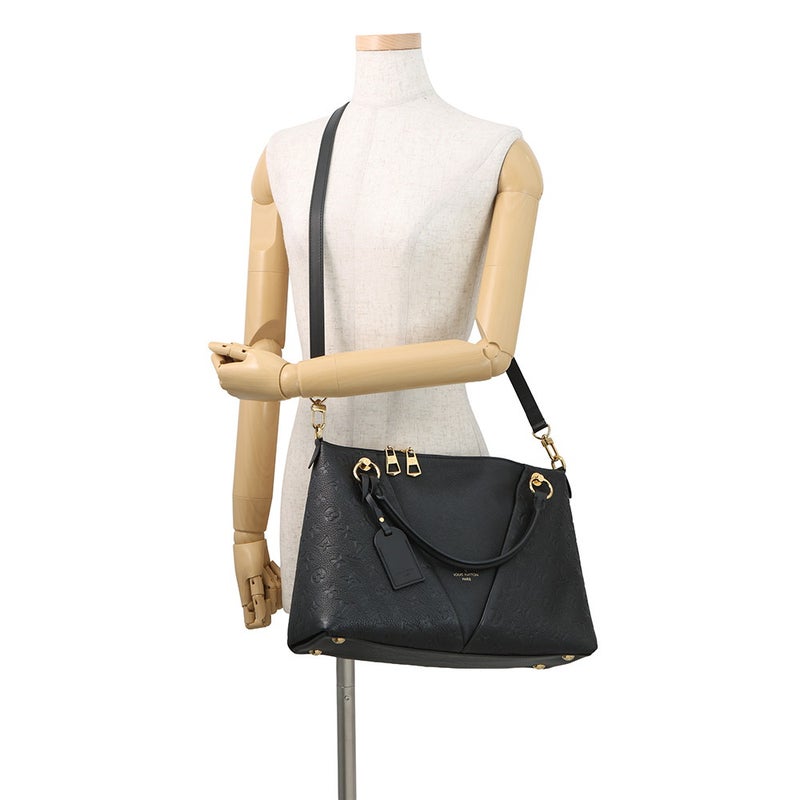 ルイヴィトン トートバッグ モノグラム・アンプラント VトートMM M44421 ヴィトン 2wayショルダーバッグ ブラック 黒