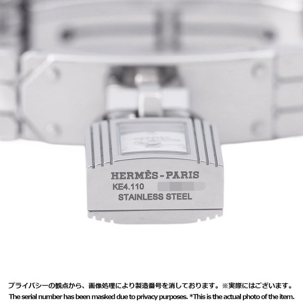 エルメス ケリーウォッチ KE4.110 HERMES 腕時計 スパークリングホワイトラッカー文字盤