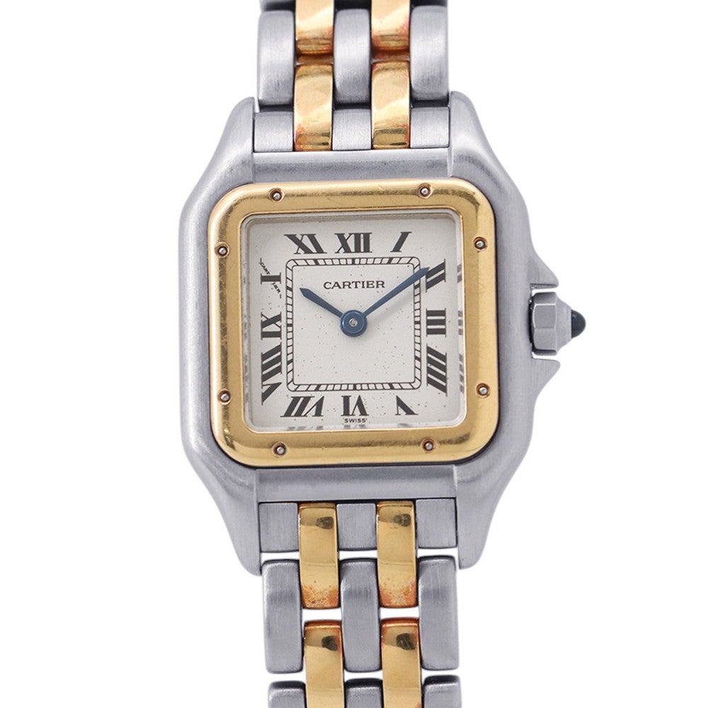 カルティエ パンテール 2ロウ SM W25029B6 Cartier 腕時計 アイボリー