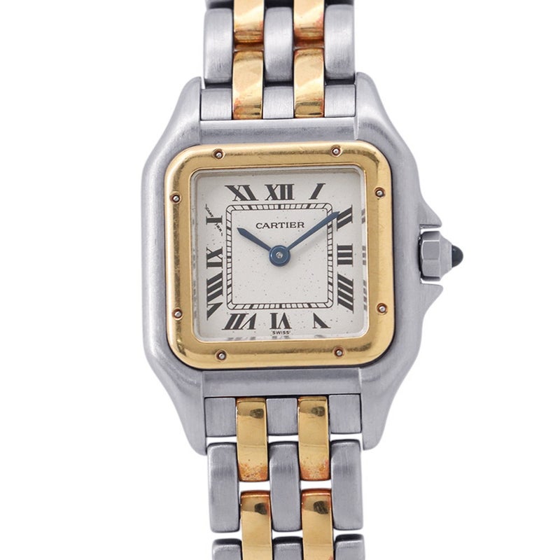 カルティエ パンテール 2ロウ SM W25029B6 Cartier 腕時計 アイボリー文字盤 クォーツ
