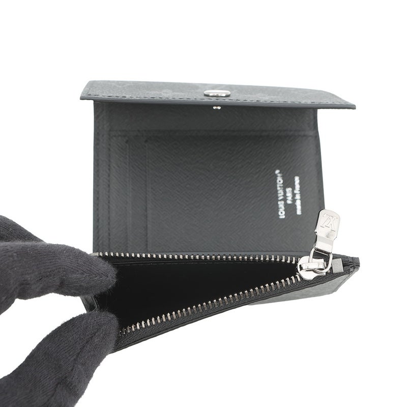 ルイヴィトン 三つ折り財布 モノグラム・エクリプス ヴィクター・ウォレット M12598 ヴィトン ブラック 黒