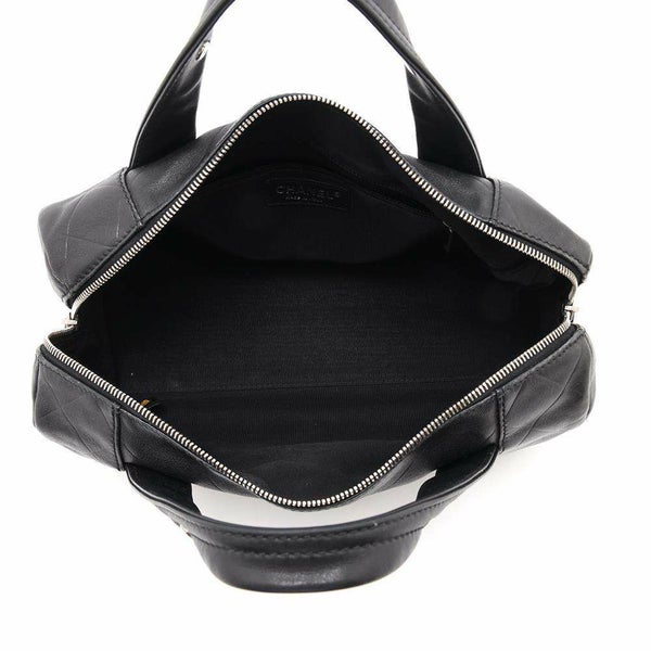 シャネル ハンドバッグ  ココマーク シェブロン A30899 CHANEL バッグ Vステッチ ミニボストンバッグ 黒