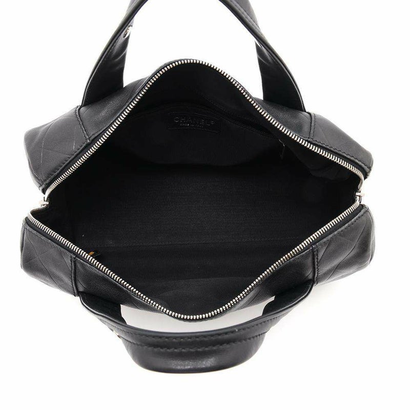 シャネル ハンドバッグ  ココマーク シェブロン A30899 CHANEL バッグ Vステッチ ミニボストンバッグ 黒