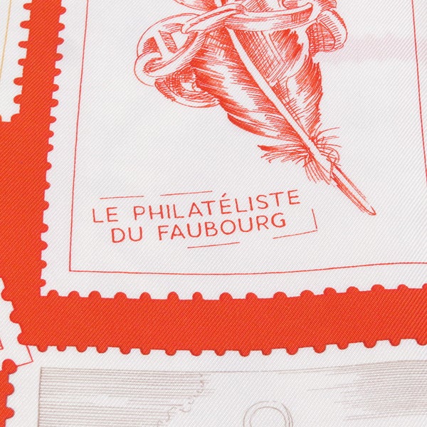 エルメス スカーフ カレ90 フォーブルの切手愛好家 Le Philateliste du Faubourg HERMES 2025ss