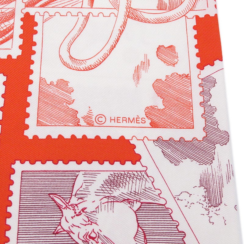 エルメス スカーフ カレ90 フォーブルの切手愛好家 Le Philateliste du Faubourg HERMES 2025ss