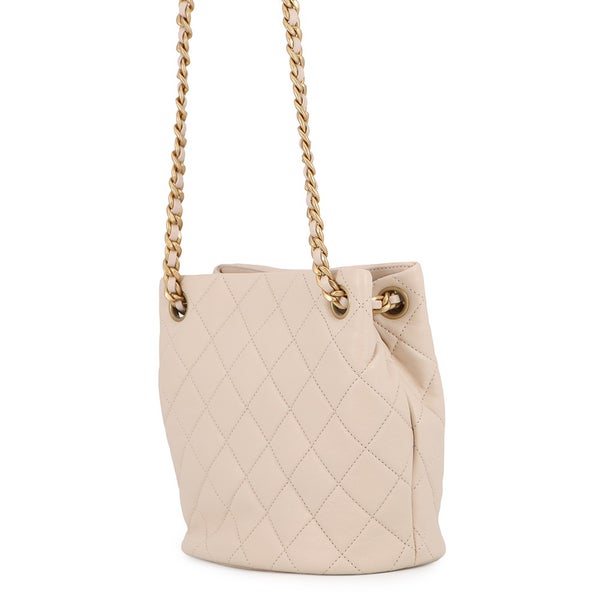 シャネル チェーンショルダーバッグ バケットバッグ スモール マトラッセ ココマーク ラムスキン AS3873 CHANEL 2ｗay