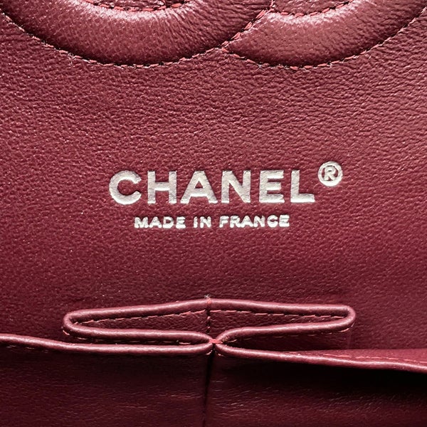 シャネル チェーンショルダーバッグ マトラッセ25 ココマーク ラムスキン ダブルチェーン A01112 CHANEL 黒