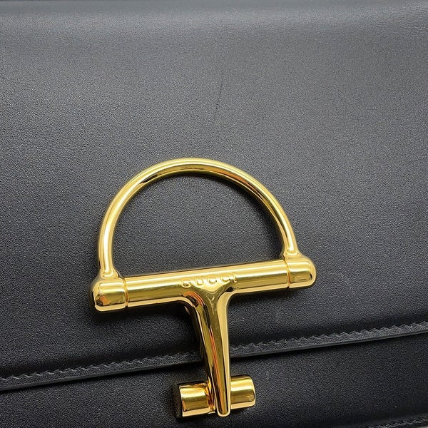 グッチ ショルダーバッグ シエナ レザー 846705 GUCCI バッグ 黒